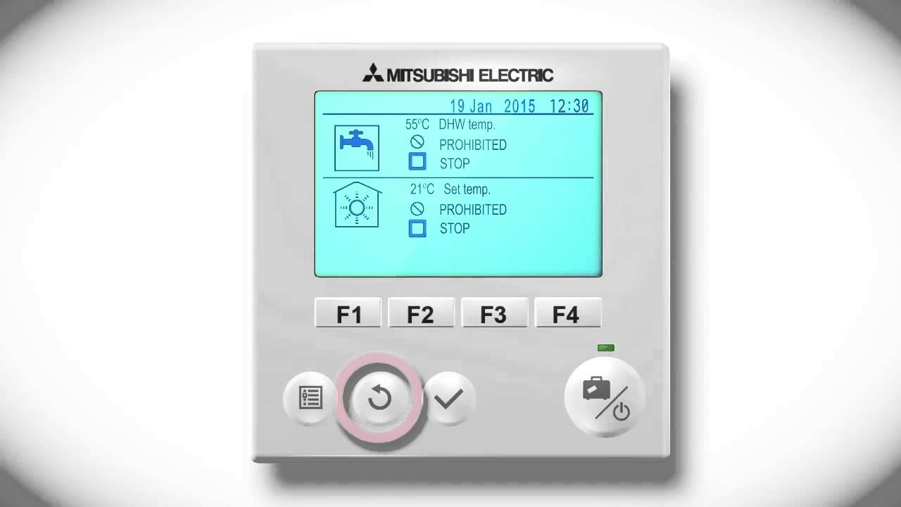Mitsubishi Electric Ecodan FTC5 - Initial set up