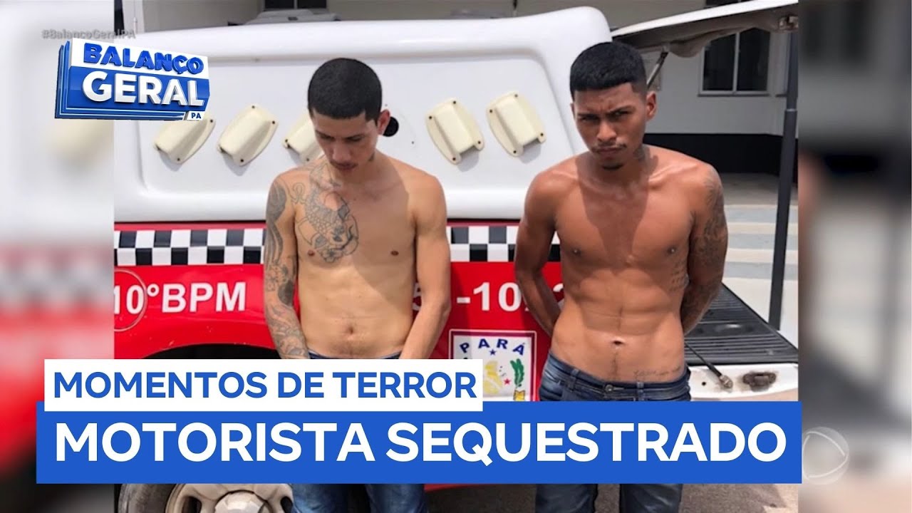 Dupla é perseguida e presa após sequestrar motorista de aplicativo