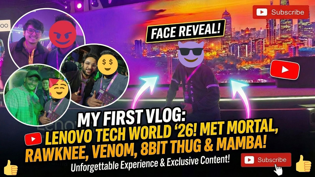 I Got Invited to Lenovo Tech World 2026 🤯 Met Big Gaming Creators!