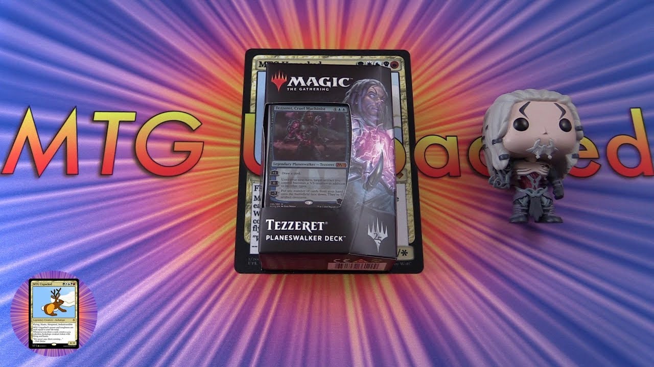 Core Set 2019 Tezzeret Planeswalker Deck unboxing