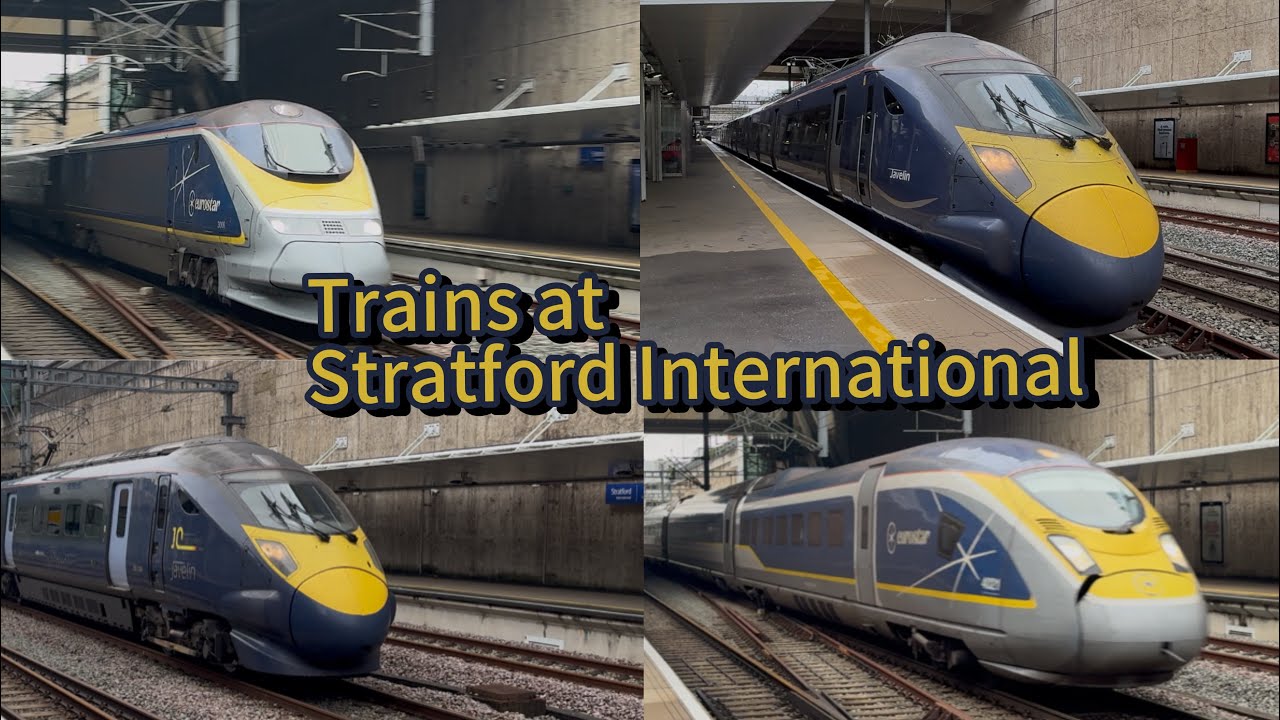 HIGH SPEED EUROSTARS AND JAVELINS AT STRATFORD INTERNATIONAL