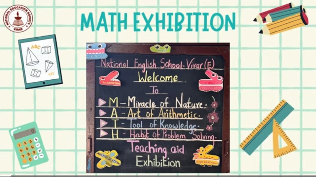 Math Exhibition 2024 for Stds. I to VIII - National English School - SSC Virar East