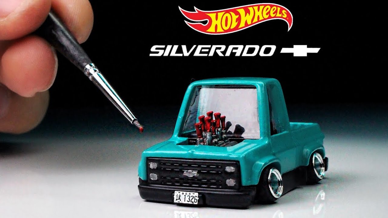 Chevy Silverado Tooned Hot Wheels custom
