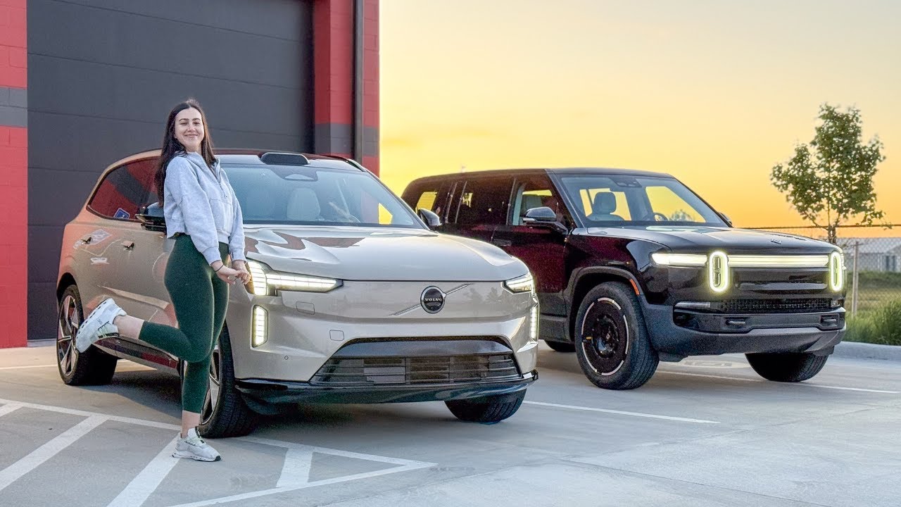 Rivian R1S Owner Drives Volvo EX90 For The First Time! Insane Sound System, Comfort, And Interior