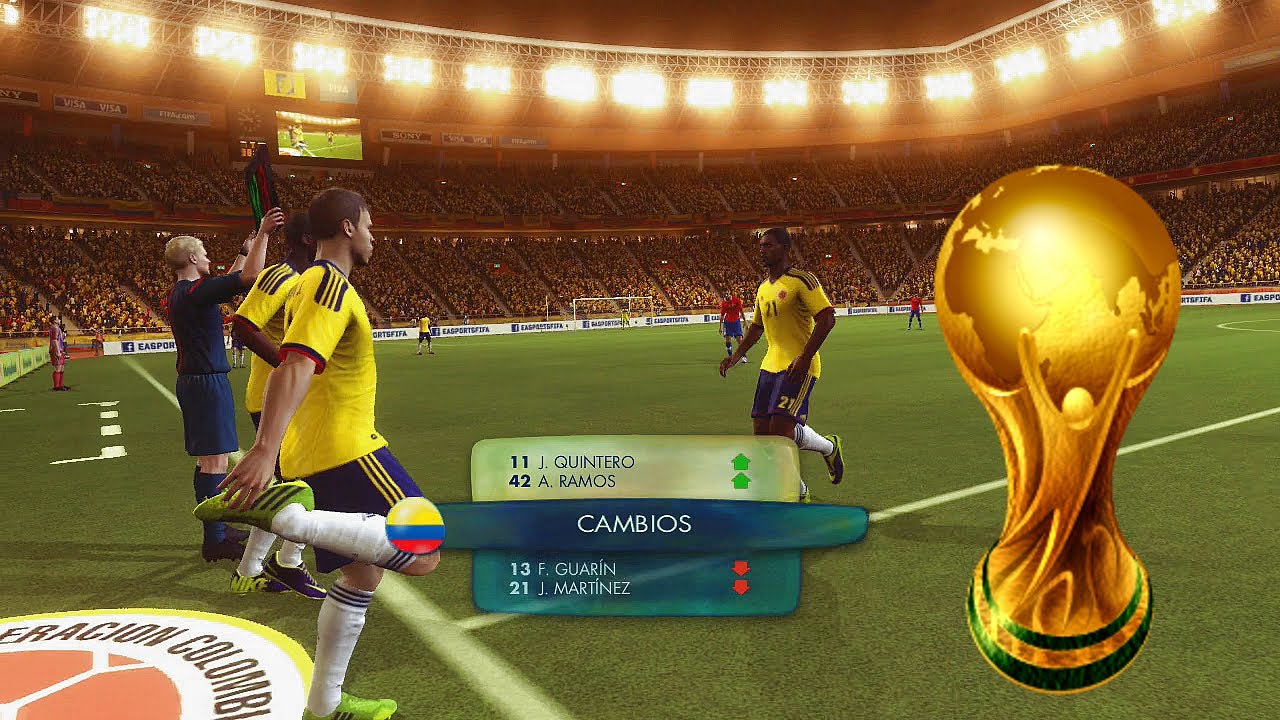 2014 Fifa World Cup  - Colombia Vs Chile - Empieza el Camino Rumbo al Mundial - Gameplay Xbox 360
