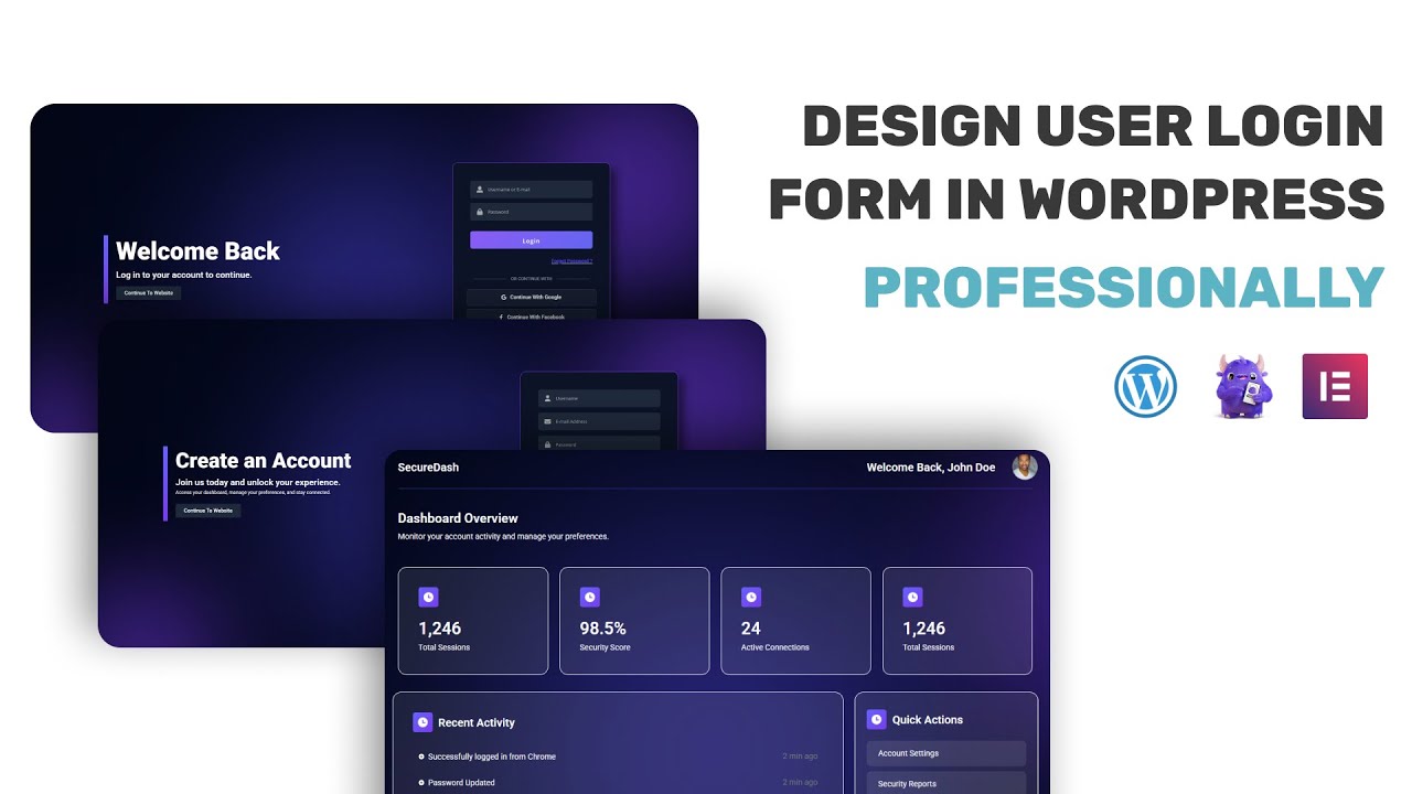 Design User Login Form with Dashboard in Wordpress Using Ultimate Member Plugin | Wordpress Tutorial