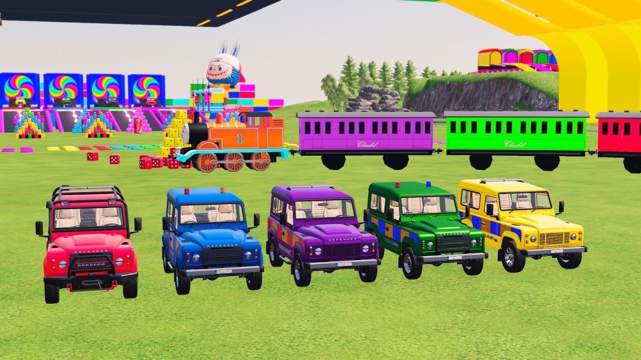 Flatbed McQueen | Transportation with Truck – Color Cars Challenge #32