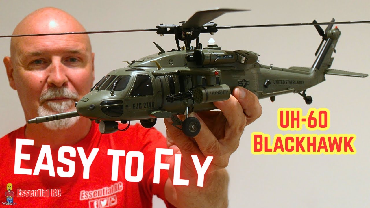 EASY TO FLY ! Eachine E200 EXP UH-60 Blackhawk RC Helicopter with 6-Axis Gyro & Optical Flow Sensor