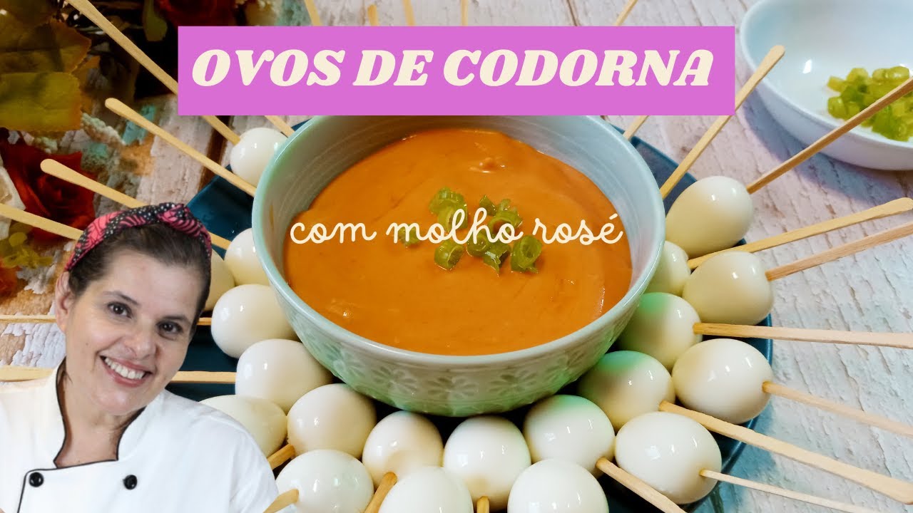 OVOS DE CODORNA COM MOLHO ROSÉ