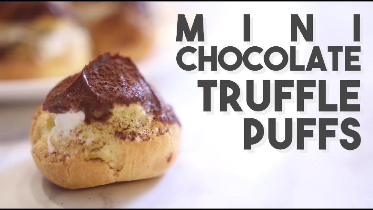 Chocolate Truffle Puffs | Peachy Bunny Bakes | YUM! Desserts