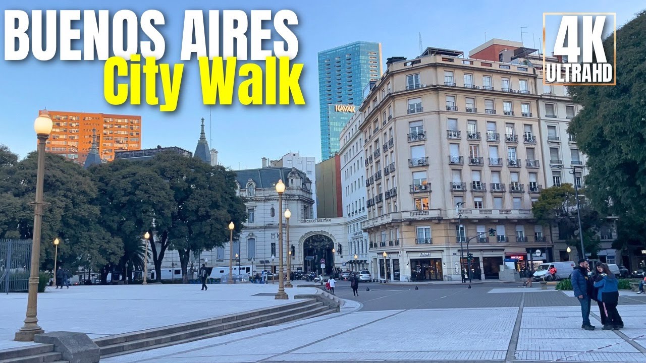 [4K] Retiro to Recoleta Walk | Stunning Architecture, Avenues & Parks