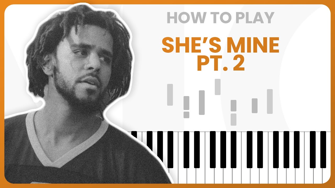 How To Play She's Mine Pt. 2 By J. Cole On Piano - Piano Tutorial (Part 1)