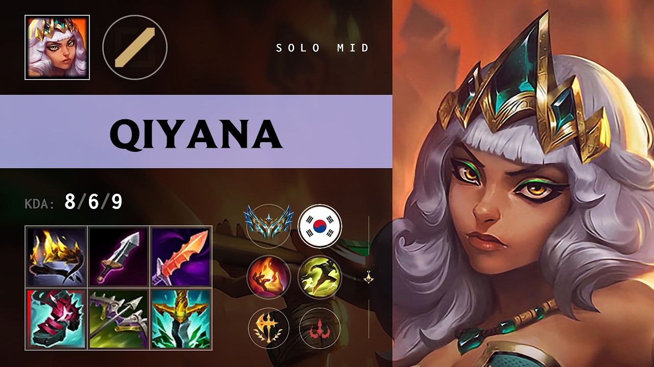 Qiyana Mid vs Annie (T1 Faker) - KR Challenger Patch 26.13