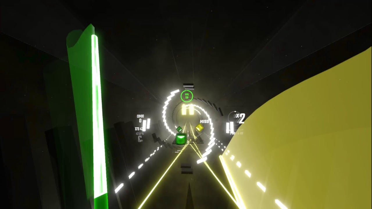 playing beat saber