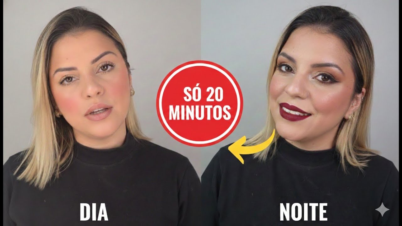 Transforme a Make do Trabalho em Make de Festa em 20 Minutos! 💄