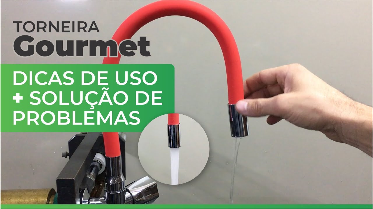 Torneira Gourmet flexível Saindo Pouca Água - Dicas de Uso e Solução de Problemas!