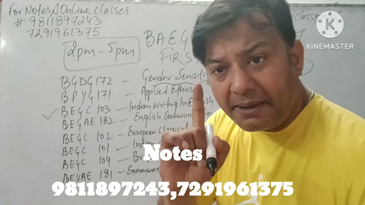 BAEGH DATESHEET FIRST YEAR IGNOU