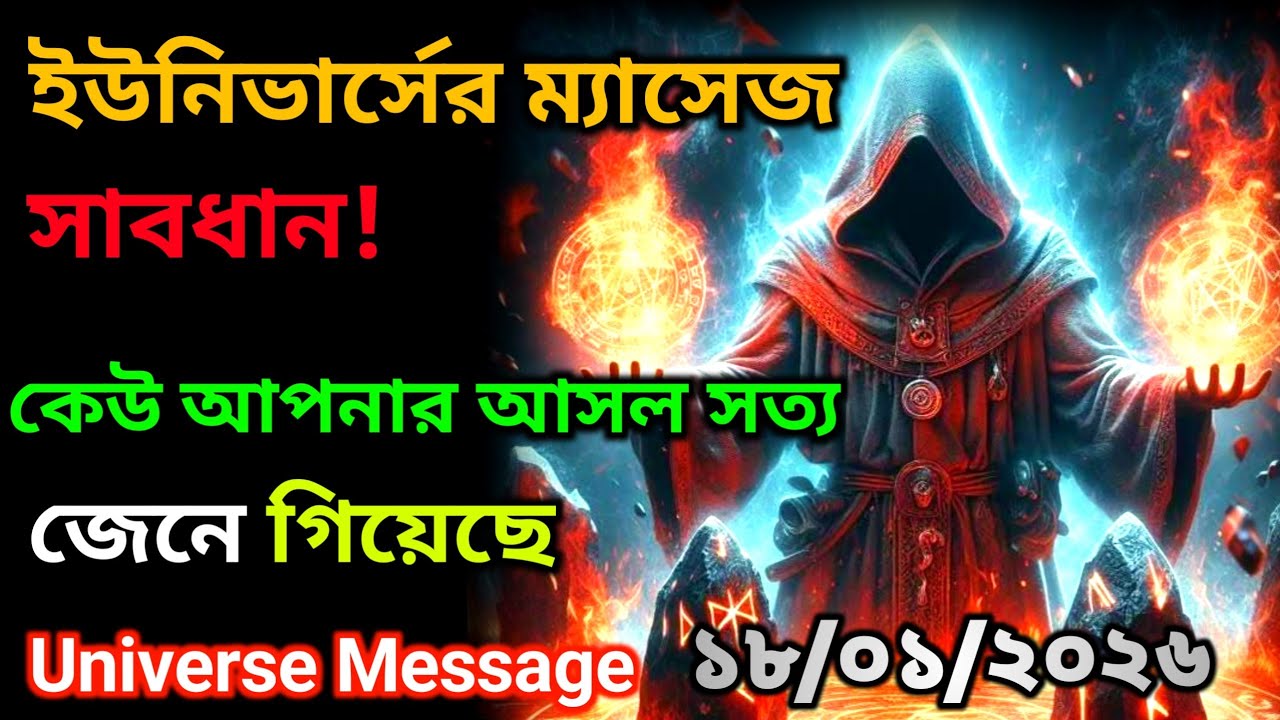 ১৮ জানুয়ারী 🔴সতর্ক হন! কেউ আপনার প্রকৃত সত্য জেনে ফেলেছে🌍Universe Message Today