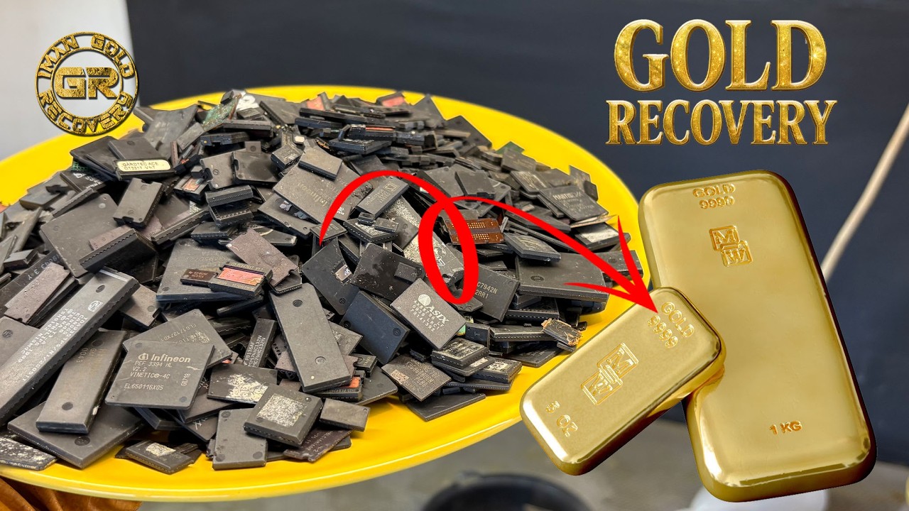 Извлечение золота из микросхем | Полный процесс и реальные результаты