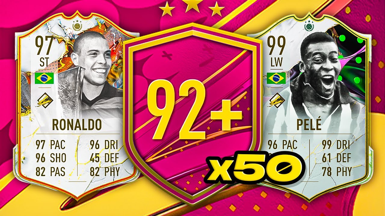 50x 92+ ATTACKER ICON PACKS! 😨 FIFA 23 Ultimate Team