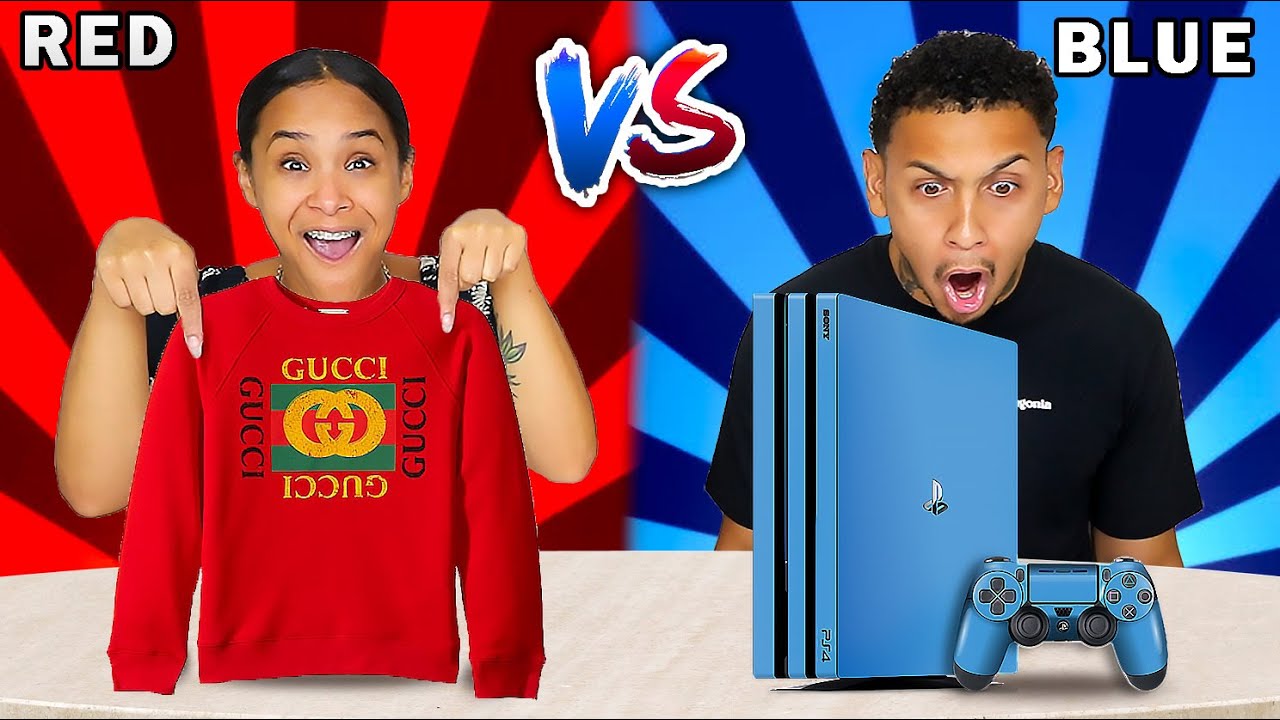 RED VS BLUE COLOR CHALLENGE!
