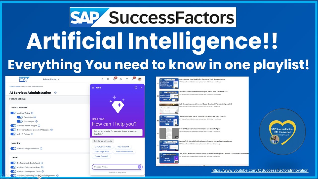 Introduction to SAP SuccessFactors AI Playlist