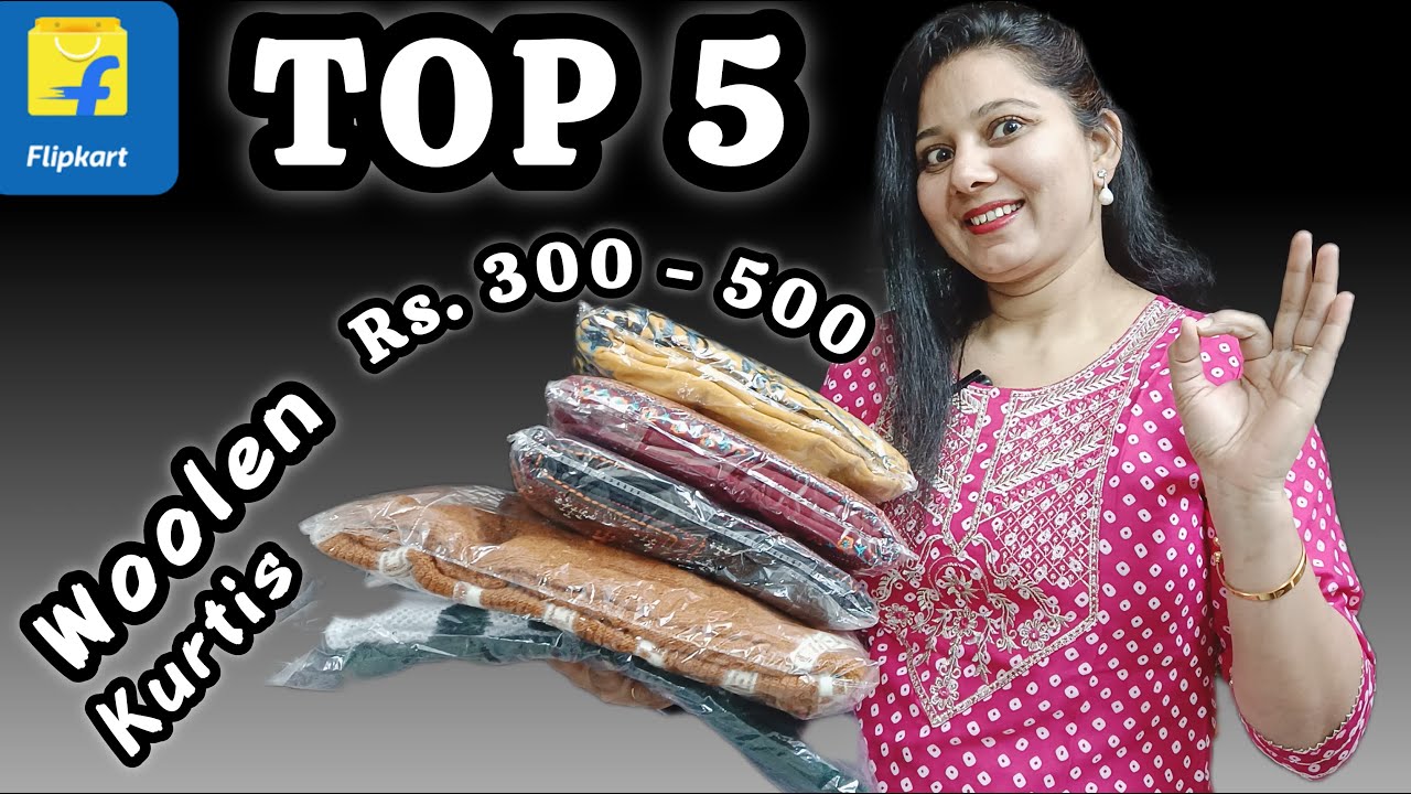 Top 5 Woolen Kurtis *Flipkart* | Price Rs. 300- 500 