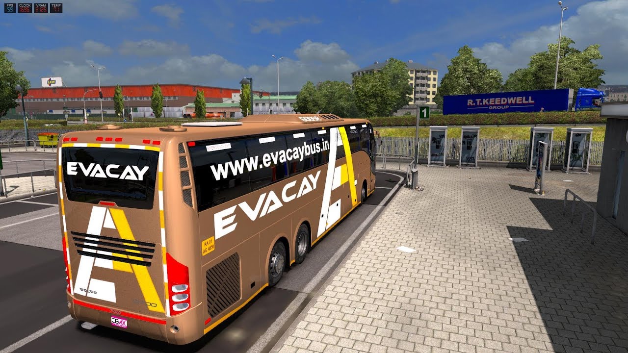 🔴 Evacay Bus [Chennai to Coimbatore] - ETS2 Volvo Indian Bus Mod #1