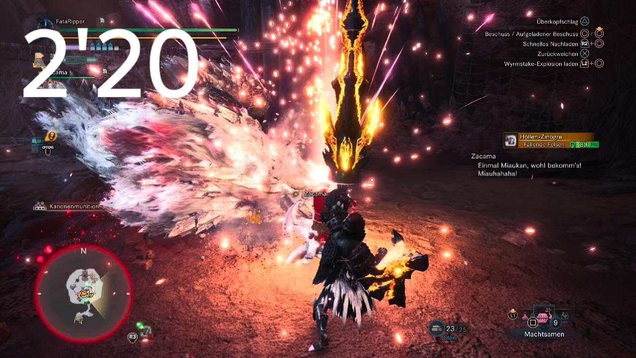 MHWI Stygian Zinogre 2'20 Gunlance