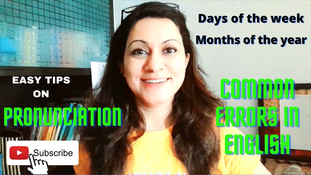 Pronunciation of Days and Months/British and American Styles/How to stress on any syllable/Easy tips