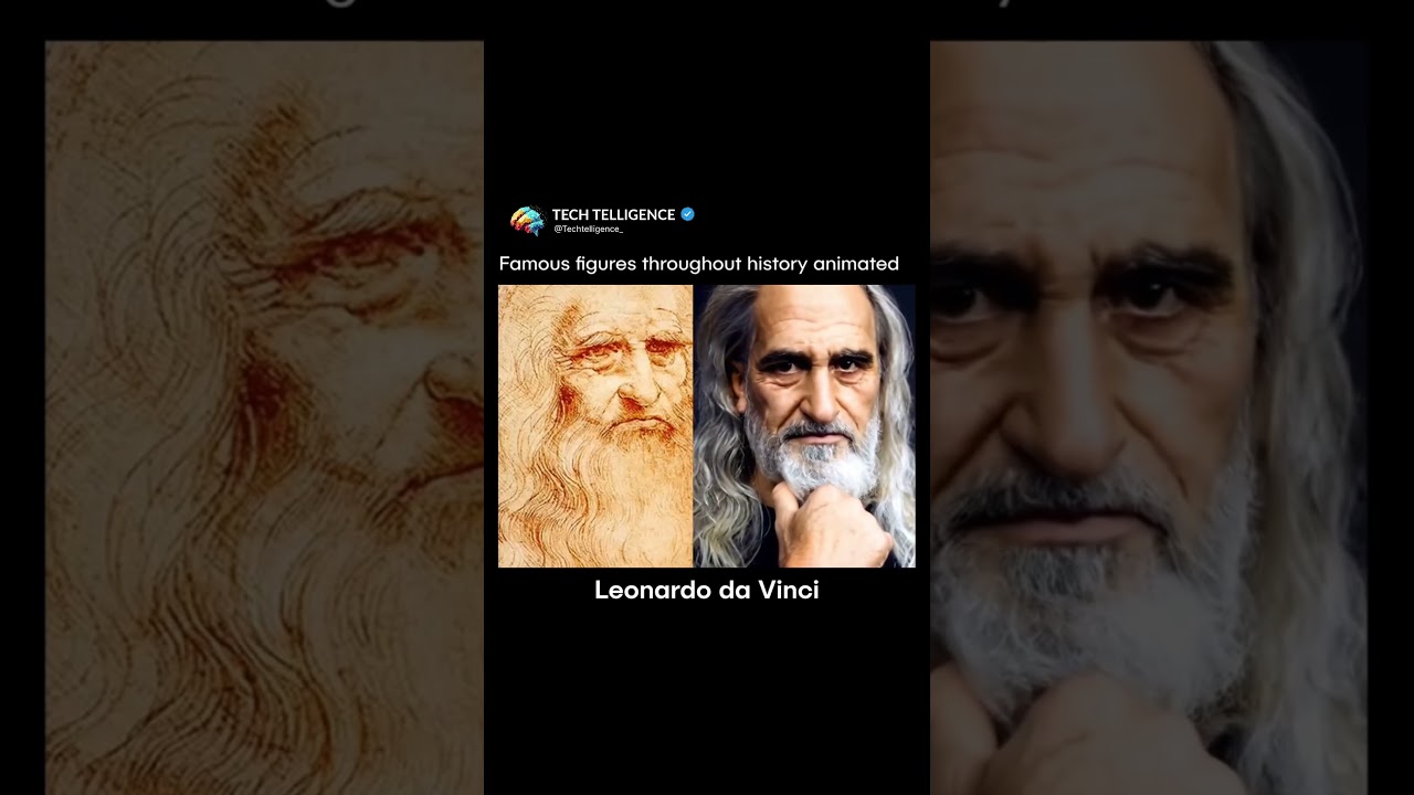 Famous figures of history created via AI tools