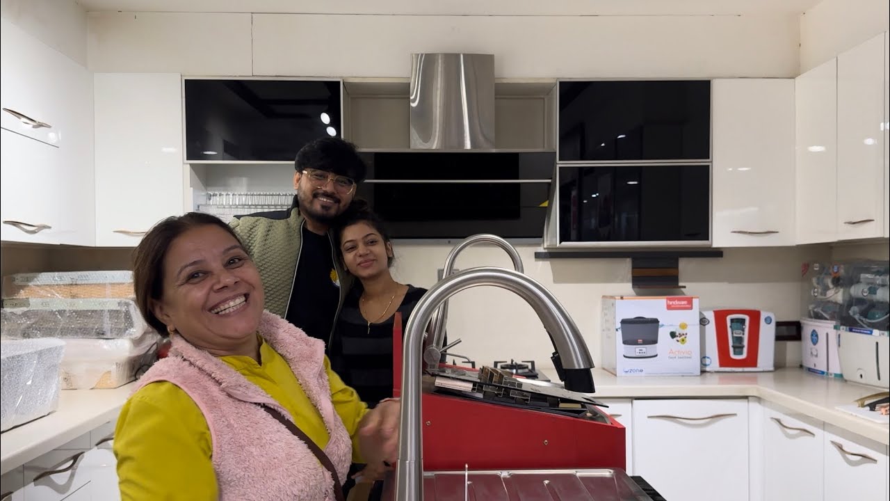 New Ghar Ka Kitchen Interior Final Ho Gaya❤️😊@theraicouple