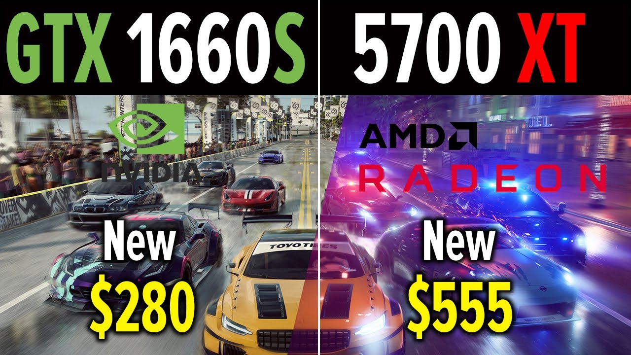 Сравнение GTX 1660 Super vs RX 5700 XT - (I7 4770K OC) | FULL HD | MAX SETTINGS | 6 GAMES