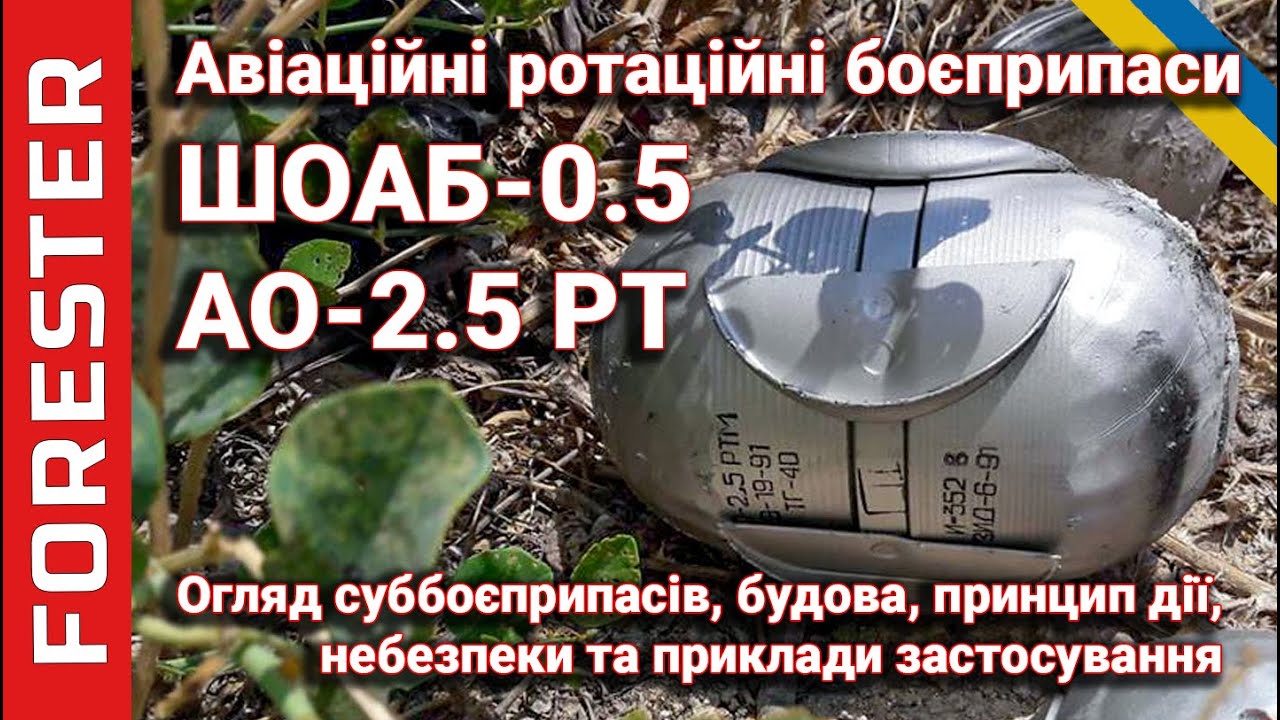 ШОАБ-0,5 та АО-2,5РТ / РТМ | Авіаційні ротаційні касетні боєприпаси:, огляд