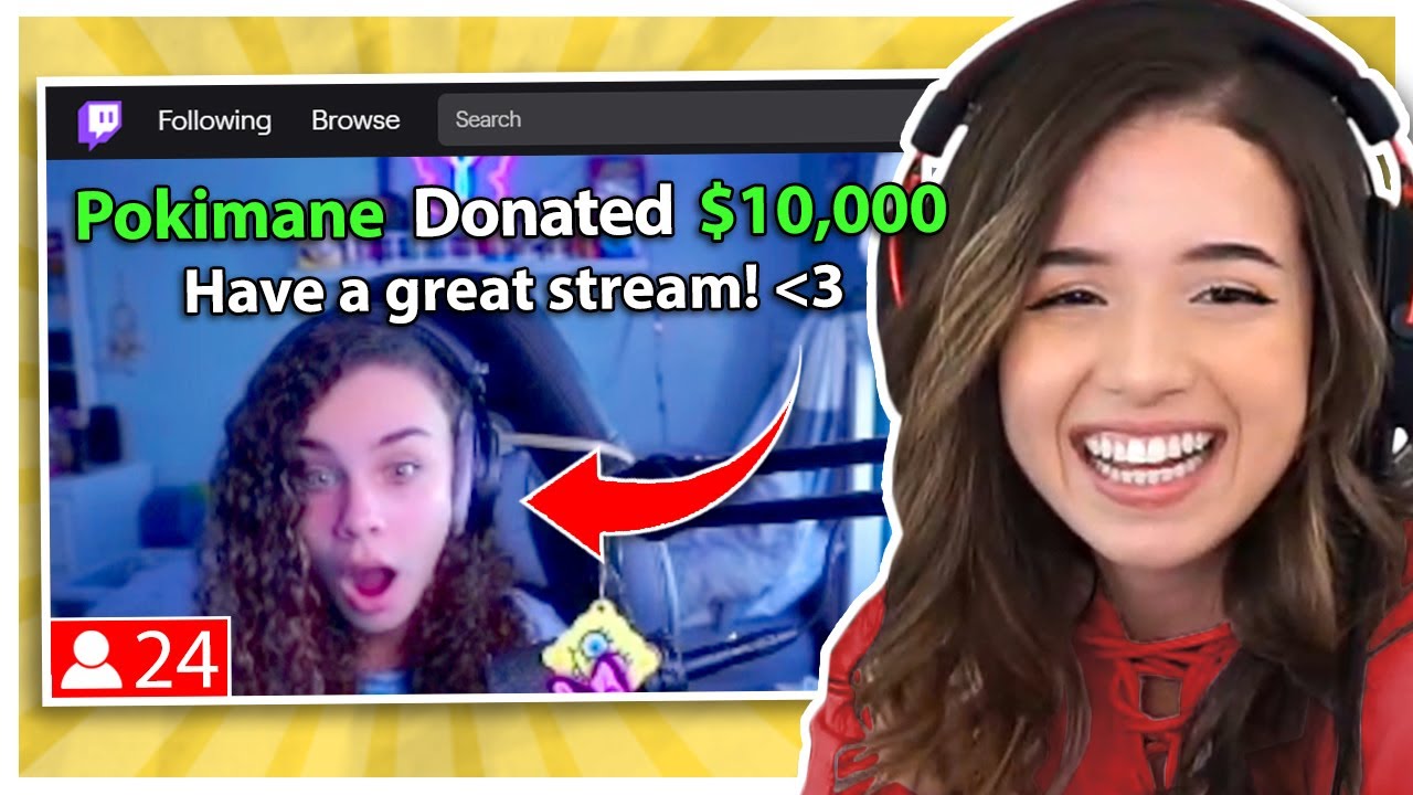 Пожертвуйте 10 000 долларов случайным стримерам Twitch! — Pokimane