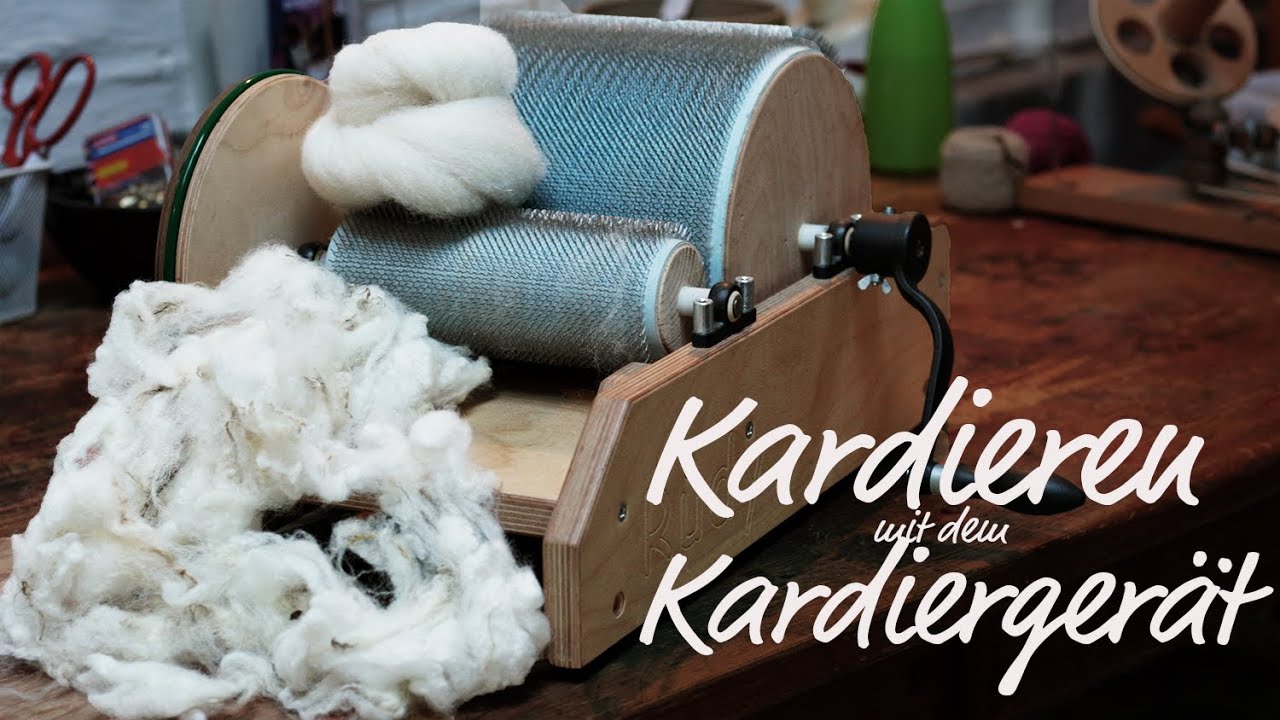 Kardieren mit dem Kardiergerät