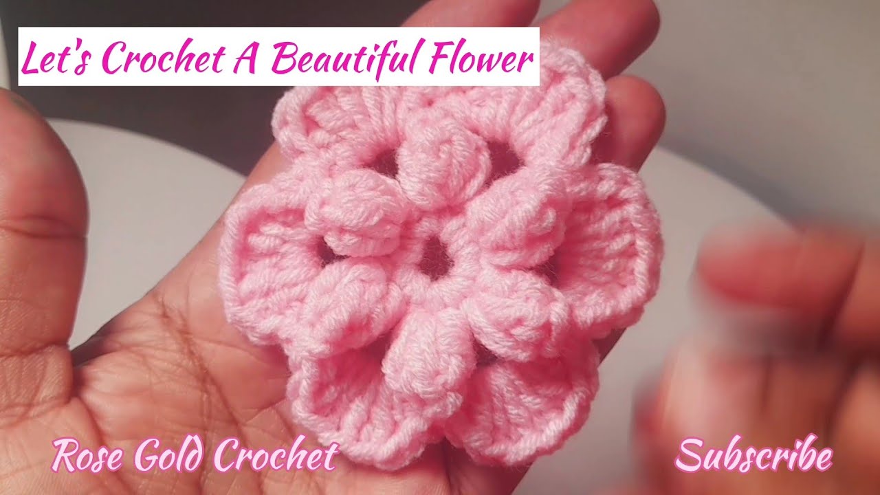 DIY Crochet Flower | Super Easy Handmade Flower | Beautiful Crochet Flower Tutorial #crochet #DIY 