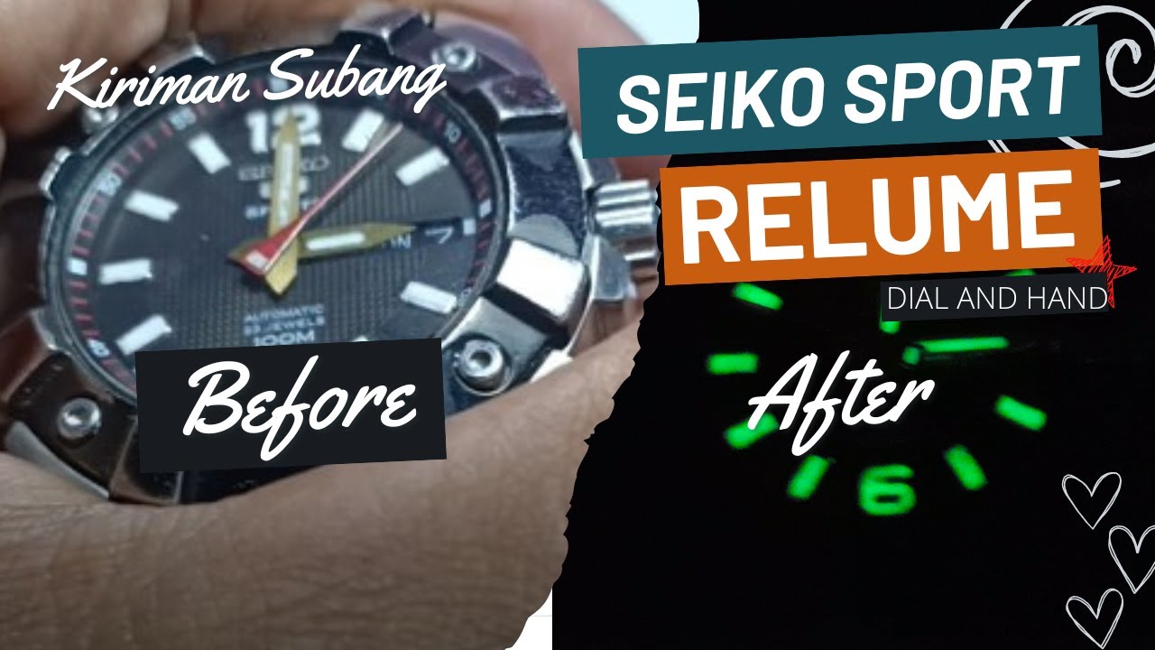 SEIKO 5 SPORT - RELUME DIAL & HAND