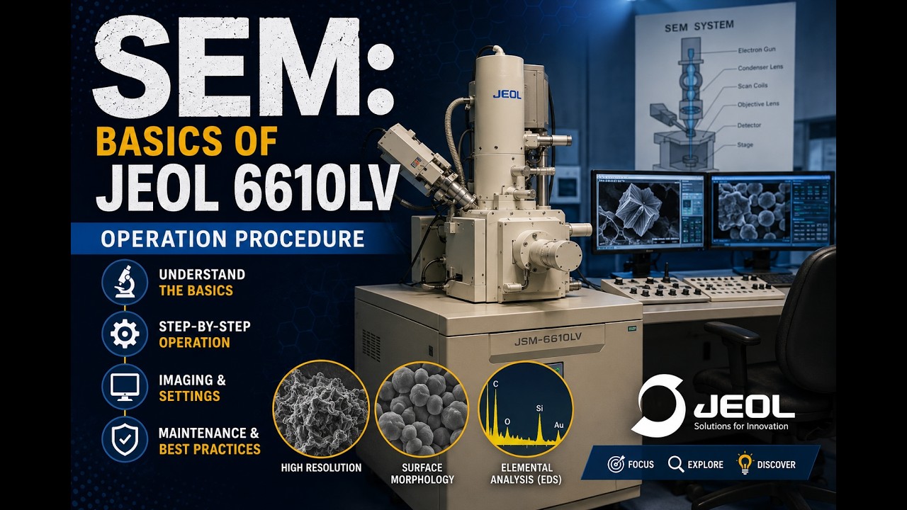 SEM: basics of JEOL 6610LV, operation procedure