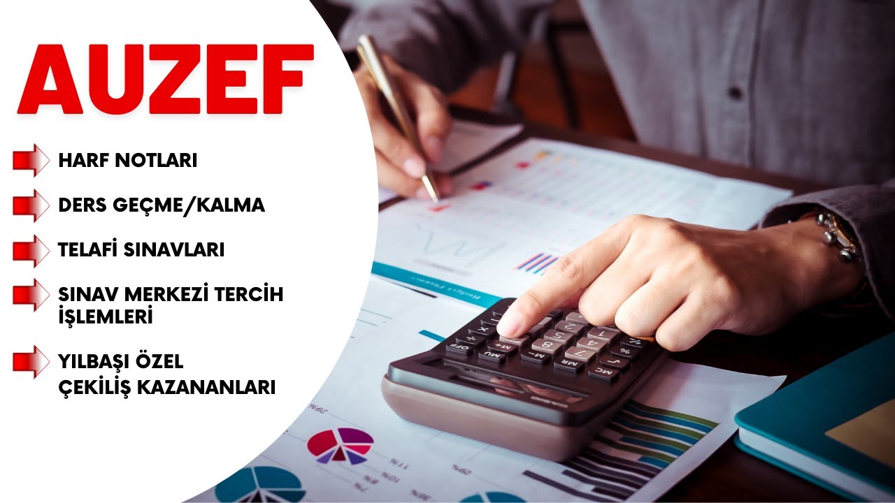 AUZEF Harf Notları Bilgilendirme