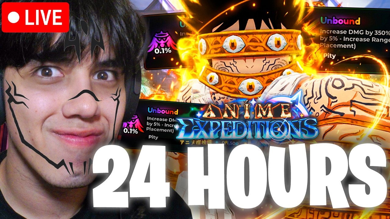 🔴24 HOUR ANIME EXPEDITIONS RELEASE STREAM ROBLOX