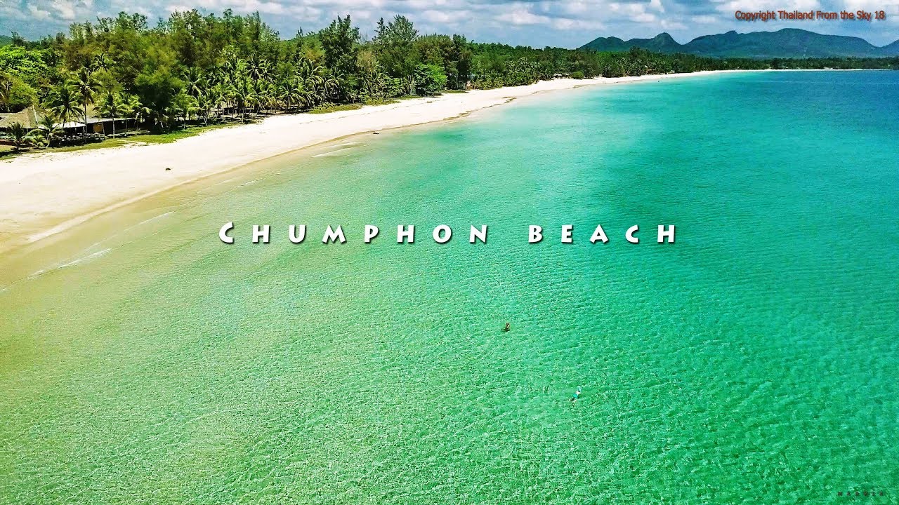 The best white sand beach in Chumphon is หาดทุ่งวัวแล่น