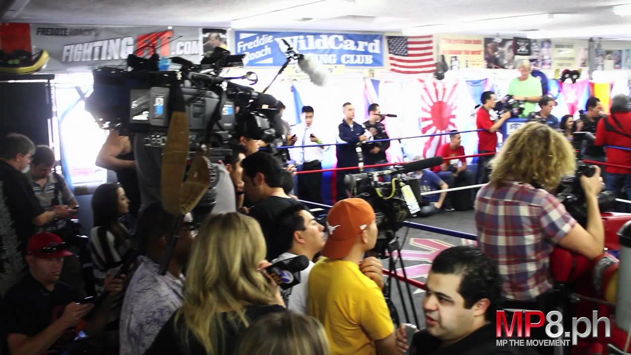 Manny Pacquiao - Media Day at the Wildcard Boxing Gym