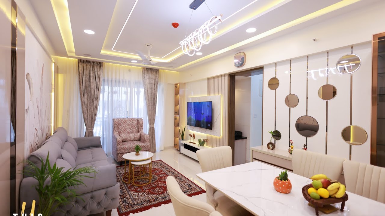 Luxury 3bhk interior design at kharadi,  Pune. #theurbaninteriorcompany #tuic 