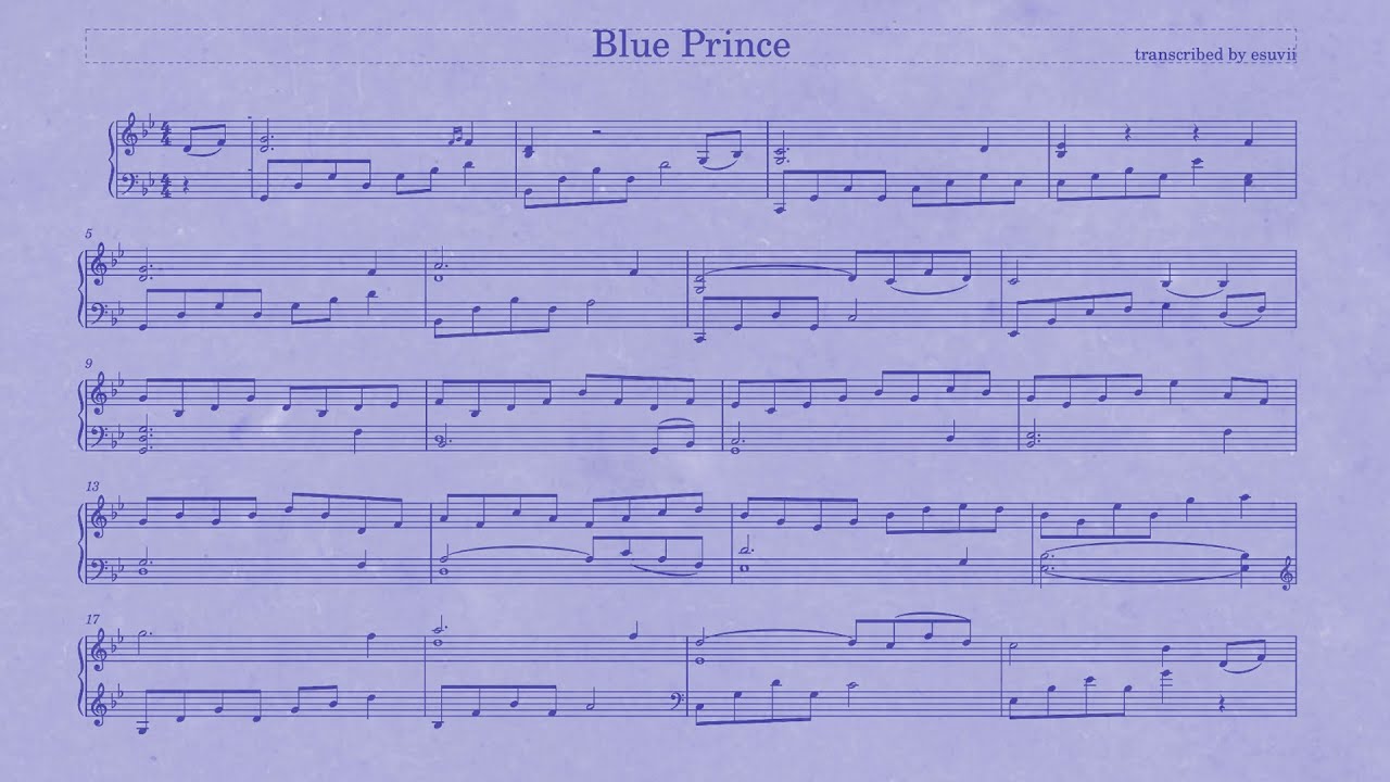 What the Blue Prince sheet music sounds like! (no spoilers)