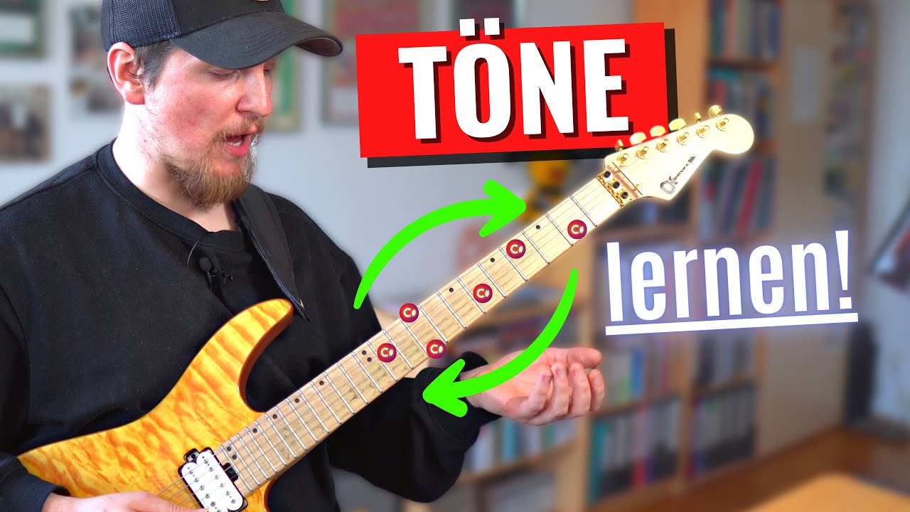 Töne auf der Gitarre lernen: Das Griffbrett verstehen & Notennamen einprägen | Online-Unterricht