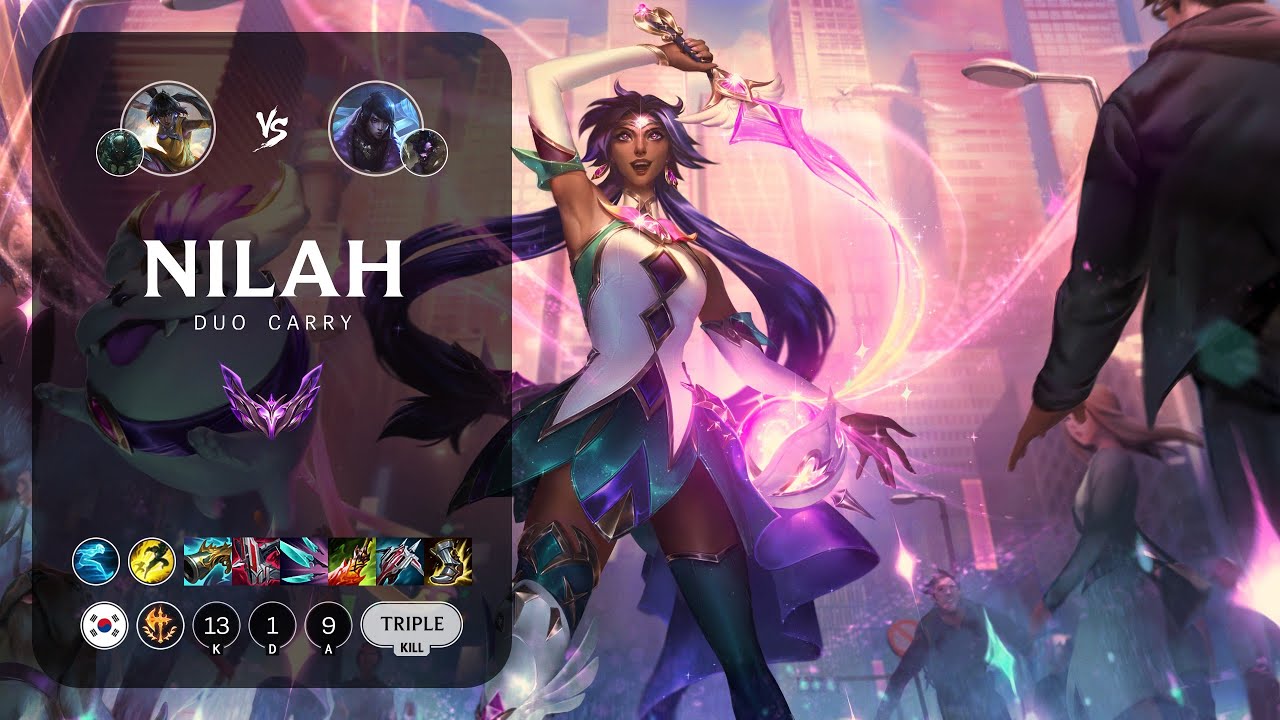 Nilah ADC vs Aphelios - KR Master Patch 14.1