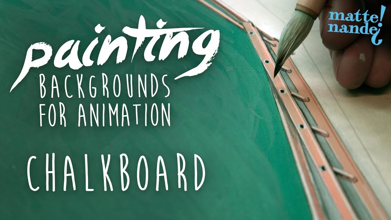 Chalkboard | Painting Backgrounds for Animation | Nicker Poster Colour