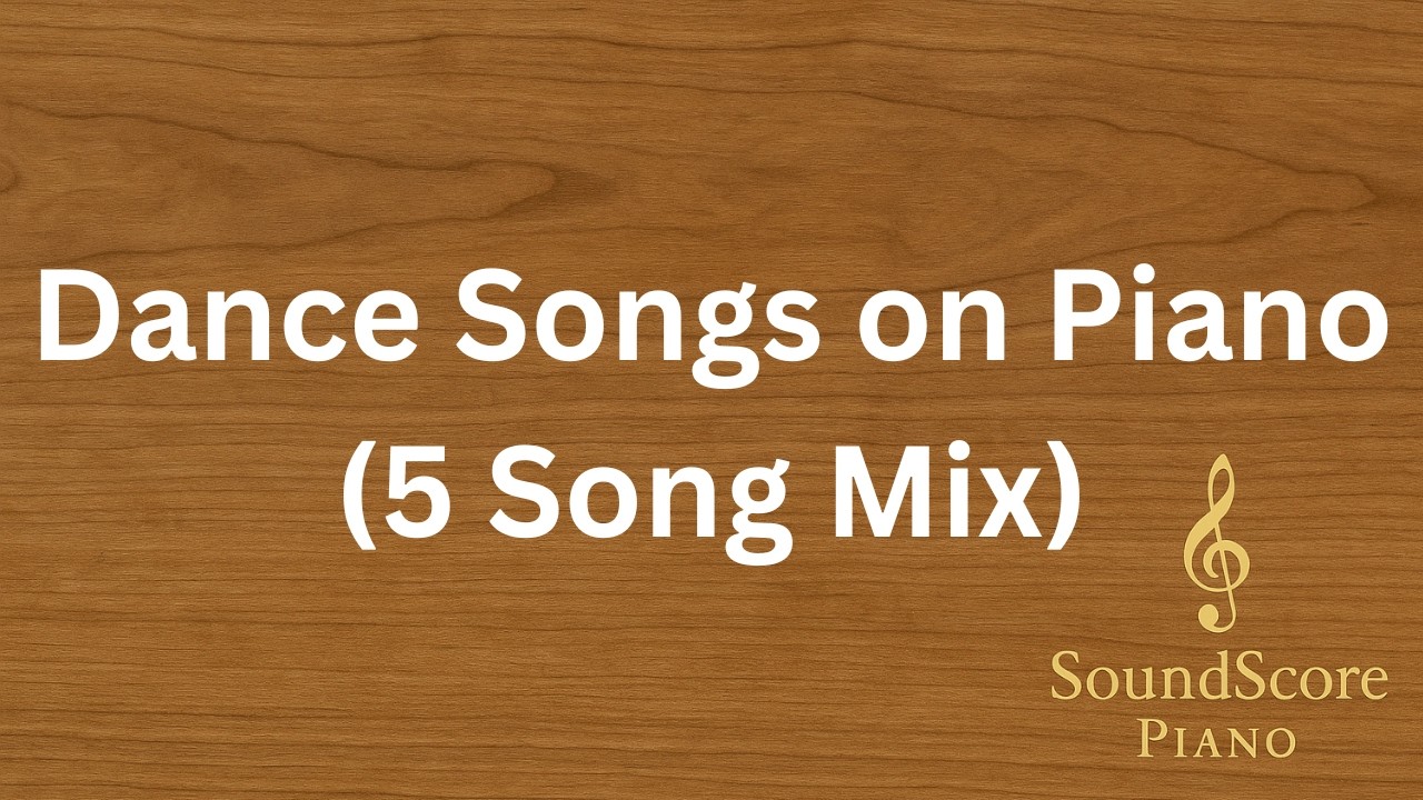 5 Dance Songs on Piano 🎧 Instrumental Medley | Piano Tutorial + Sheet Music