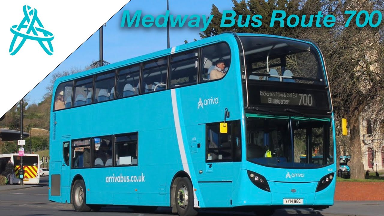 @700 Chatham Waterfront to Bluewater 🇬🇧 Arriva Medway Bus, Full Route Bus Ride